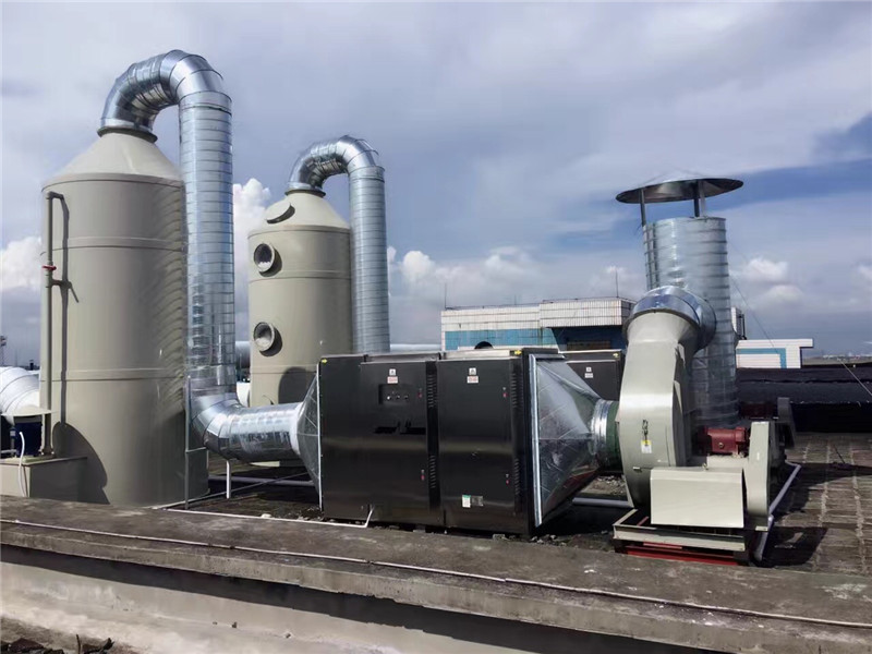 噴淋塔加UV光解凈化器 噴淋塔加UV光解凈化器