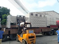 沉流式脈沖濾筒除塵器發貨江西江鈴集團